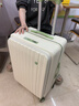 VCC侧开盖行李箱新款深仓多功能拉杆箱大容量扩容可登机上飞机密码箱 白绿色 20英寸 【侧开大深仓扩容20%】 实拍图