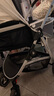 纽贝耳newber婴儿车 婴儿推车 婴儿车0-3岁用折叠可坐可躺带减震 可换向 黑白 优质pu皮 实拍图