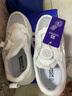 回力（Warrior）儿童跑步鞋透气网面凉鞋旋钮扣夏季小白鞋 WZ(CL)-0679-1 白色 37 实拍图