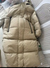 独束大码女装可拆卸连帽休闲羽绒服女微胖mm冬新款通勤保暖羽绒外套 卡其色 XL (尺码：3) 实拍图