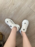 骆驼（CAMEL）洞洞鞋女清凉户外沙滩鞋厚底包头涉水溯溪鞋 L25M162035 米色 37  实拍图