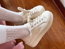 Dickies女士帆布鞋潮流休闲鞋子布鞋低帮百搭平底鞋 米色 37 实拍图