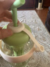 【京东物流】水杯冰霸吸管杯高颜值学生茶水分离大容量杯子 肚肚杯1个-浅绿色 实拍图
