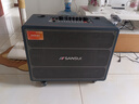 山水（SANSUI）家庭ktv音响套装 户外便携广场舞蓝牙音响带显示屏 家用点歌机卡拉ok一体机 电木吉他乐器音箱Q129 实拍图