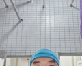 361°运动发带男女吸汗头带止汗带跑步导汗带健身篮球防汗头巾 蓝色 实拍图