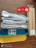 美厨（maxcook）316L不锈钢筷子勺子餐具套装 便携式筷勺三件套 北欧蓝 MCK5121 实拍图