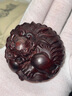 沐恩印度小叶紫檀手把件小摆件高油密老料雕刻 貔貅抱球60*30mm 实拍图