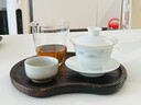 以辰景德镇白瓷茶具套装轻奢高档送长辈父母亲老师朋友公司商务伴手礼 【9件套】高白瓷水墨又见青山 实拍图