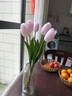 黛莉森手感郁金香仿真花假花高档手捧花束摆设客厅茶几餐桌花装饰品摆件 淡粉6枝 实拍图