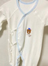 翘脚鸭 婴儿衣服新生儿连体衣秋冬季满月宝宝内衣纯棉打底刚出生春秋款 蓝小熊2件【四季·系带款】 66码（建议3-6个月） 实拍图