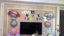 多美忆 生日场景布置女孩生日气球装饰儿童宝宝周岁快乐美乐蒂投屏套装 实拍图