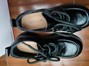 百丽（Belle）时尚舒适牛津鞋女商场同款真皮厚底休闲鞋D2Y1DAM5 黑色 【经典百搭】 35 (225mm) 实拍图