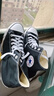 匡威（Converse）官方All Star经典帆布男女高帮休闲运动鞋黑色101010 101010/黑色 44 实拍图