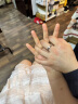 Colaivkloia情侣戒指男女对戒一对满天星素圈婚戒尾戒情人节生日礼物送男女友 JZ0301一对价/备注颜色款式 美号7号 实拍图