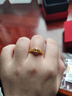 中鑫珠宝小灯泡黄金戒指足金镶嵌锆石满钻蛋面黄钻戒指送女友首饰节日礼物 金重3.42克（18圈号） 实拍图