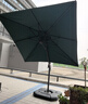 紫叶（ziye） 户外遮阳伞庭院伞 罗马伞 室外大型太阳伞摆摊折叠户外伞 美版升级款2.5米方形【配370斤水箱】 实拍图