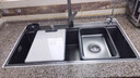 卡琥U8pro集渣304不锈钢水槽大单槽厨房家用左侧排水洗碗槽洗菜盆9050 88×48枪灰【左右下水可选】 实拍图