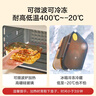 京东京造 饭盒 学生上班族高硼硅玻璃便当盒微波炉保鲜盒（无分格1100ml） 实拍图
