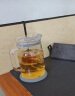乐扣乐扣（LOCK&LOCK）透明盖玻璃水杯 带把咖啡杯高颜值办公家用耐高温泡茶杯子620mL 实拍图