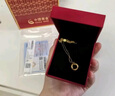 中国黄金（CHINA GOLD）莫比乌斯环黄金吊坠女足金锁骨项链爱无止境情人节礼物送女友老婆 莫比乌斯吊坠 约0.5g【配18K金O字链】 实拍图