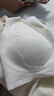 都市丽人文胸孕妇内衣怀孕期哺乳喂奶文胸产后前开扣无钢圈托聚拢香槟白XL 实拍图