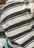 巴拉巴拉童装男童短袖t恤假两件条纹上衣儿童熊猫字母印花夏装潮 灰色调00422 100cm 实拍图