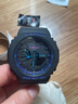 卡西欧（CASIO） 手表新款G-SHOCK数码指针系列赛博制霸蓝色防水运动男表 农家橡树GA-2100VB-1A 实拍图