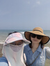 梦多福 防晒面罩帽子一体护颈冰丝女夏季骑行全脸面罩防晒口罩脸基尼 彩虹紫-帽子面罩一体【可拆卸】 【均码可调节】骑车不翻 实拍图