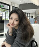 大地溪灰珍珠项链清新甜美轻奢少女链时尚毛衣链秋冬女氛围感 大地溪灰12mm+元宝扣（45cm） 实拍图
