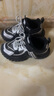 哈比熊（HOBIBEAR）童鞋加绒保暖儿童棉鞋冬季轻便男女童运动休闲鞋441021黑色36码 实拍图
