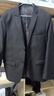 罗蒙（ROMON）西服套装男士小西装外套职业正装修身休闲伴郎服 黑色XL 实拍图