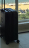 SOO行李箱高颜值多功能带杯架拉杆箱旅行箱男女密码箱子26英寸玄青黑 实拍图