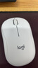 罗技（Logitech）M221 轻音鼠标 无线鼠标 办公鼠标 对称鼠标 带无线微型接收器 米白色 实拍图