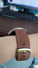 适用华为表带gt2gt3gt4/gt5/gt2pro真皮牛皮表带watch3pro手表带 【棕色】 适用:华为Watch4(46mm) 实拍图