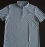 KOLON SPORT/可隆速干POLO 男士吸湿小翻领抗菌户外运动印花短袖 LHPT5MTT31-LB 浅蓝色 XL 180/100A 实拍图