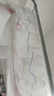 南极人蚊帐新款滑轨伸缩杆防蚊帐钓鱼竿落地式包围床帐宫廷U型不锈钢支架免打墙纹帐床上用品 闭月羞花白色 120*200cm-易安装加密加粗 实拍图