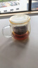 富光花茶杯 男女士茶水分离杯子 双层办公泡茶玻璃杯带把高硼硅水杯 实拍图