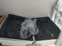 左汀行李箱铝框拉杆箱加厚结实抗压旅行箱登机箱大容量学生密码箱皮箱 烟白色 24英寸 ，适合3-5天中途旅行 实拍图