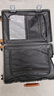 袋鼠（KANGAROO）铝框行李箱加厚复古皮手提拉杆箱商务结实耐用可坐人硬壳密码箱包 卡扣高级灰【杯架+usb+支架】 20英寸 【可登机】双封闭干湿分离 实拍图