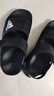 阿迪达斯 （adidas）童鞋露脚趾儿童凉鞋夏季款男童女童魔术贴软底小大童沙滩鞋GW0344 GW0344 黑 35.5 码/3uk/脚长21.5cm 实拍图
