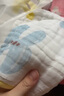 babycare儿童浴巾超柔吸水纱布新生婴儿洗澡巾婴儿哈沃伊灰蓝 95*95cm 实拍图