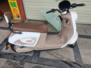 立马【CCTV大国品牌】电动摩托车米朵高速续航55KM1200W电机60V20Ah铅酸电池电动车 素雅白 实拍图