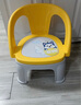 儿童餐椅宝宝吃饭靠背座椅儿婴儿卡通叫叫椅吃饭餐椅幼儿园小板凳 8398黄色叫叫椅 实拍图