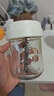 ins风爆款新品卡通可爱咖啡玻璃杯双饮吸管牛奶杯高颜值玻璃杯 帕恰小狗贴纸 300ml 1只 实拍图
