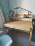 源氏木语儿童升降实木学习桌北欧写字桌家用【橡木书桌1.0m+矮上架】 实拍图