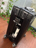 Lee高颜值铝框多功能拉杆箱皮把手行李箱大容量密码旅行箱黑色20英寸 实拍图