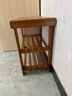 丝竹阁换鞋凳子家用门口外入户穿鞋凳可坐一体鞋柜进门长条凳鞋架竹楼道 茶色 50 实拍图