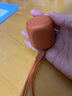 无印良品 MUJI 便携式无线音箱 迷你小音箱 桌面音响 蓝牙 橙色 实拍图