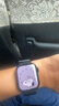 Apple/苹果 Watch Series 10 智能手表GPS+蜂窝款42毫米亮黑色铝金属表壳黑色运动型表带S/M MWXM3CH/B 实拍图