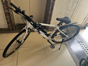 Jeep吉普公路自行车碟刹变速自行车男女学生公路车竞技代步车-RS730 RS730-直把-皎月白-铝合金 M码（适合身高165-185CM） 24速-休闲运动(基础款) 实拍图